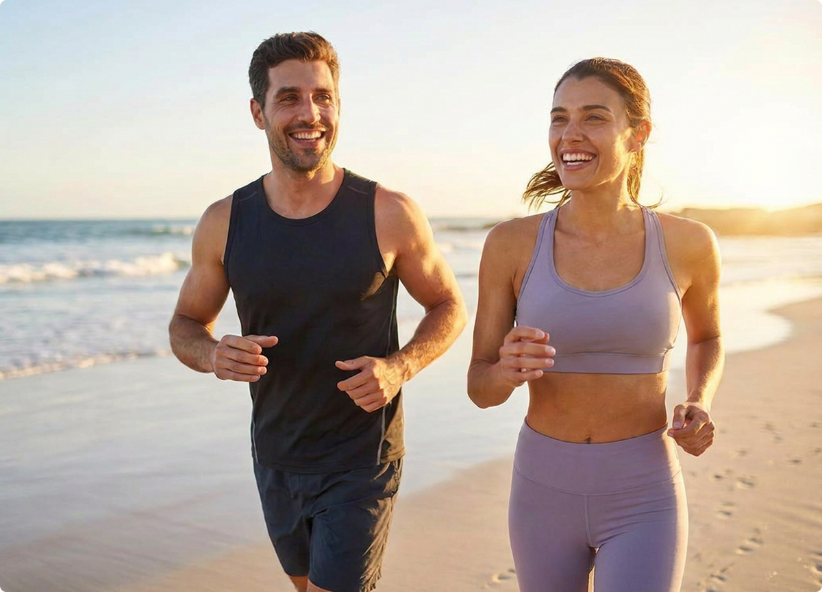 Couple beach run - REVIVE5